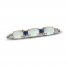 Lab-Created Opal, Blue & White Lab-Created Sapphire Ring Sterling Silver