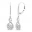Neil Lane Diamond Dangle Earrings 1/2 ct tw 14K White Gold