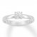 Certified Diamond Solitaire 1/2 Carat Round-cut 14K White Gold