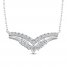 Everything You Are Diamond Necklace 3/4 ct tw 10K White Gold 18"