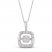 Unstoppable Love Diamond Necklace 1/5 ct tw 10K White Gold 19"