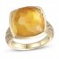 Le Vian Citrine + White Shell Ring 3/4 ct tw Diamonds 14K Honey Gold