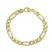 8" Figaro Link Bracelet 14K Yellow Gold Appx. 3.2mm
