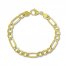 8" Figaro Link Bracelet 14K Yellow Gold Appx. 3.2mm