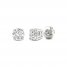 Lab-Created Diamonds by KAY Stud Earrings 3/4 ct tw Round-Cut 14K White Gold