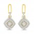 Diamond Earrings 3/8 ct tw Round-cut 10K Yellow Gold