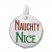 Naughty or Nice Charm Sterling Silver