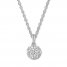 Diamond Necklace 1/4 ct tw Round-cut 10K White Gold