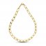Oval Link Necklace 10K Yellow Gold 16"