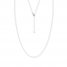 16" Adjustable Box Chain 14K White Gold Appx. .55mm