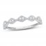 Diamond Anniversary Ring 1/10 ct tw Round-cut 10K White Gold