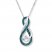 Infinity Symbol Necklace Diamond Accents Sterling Silver