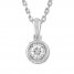 Diamond Necklace 1/4 ct tw Round-cut 10K White Gold