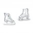 Petite Ice Skates Earrings Sterling Silver