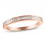 Diamond Wedding Band 1/3 ct tw Princess-cut 14K Rose Gold