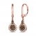 Le Vian Diamond Dangle Earrings 1/2 ct tw 14K Strawberry Gold