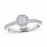 Leo Engagement Ring 1/2 ct tw Round-cut 14K White Gold