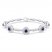 Amethyst & Lab Created White Sapphire Bracelet Sterling Silver