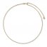 Wheat Chain Adjustable Necklace 14K Yellow Gold 26"