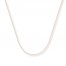Cable Chain Necklace 14K Rose Gold 18" Length