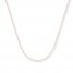 Cable Chain Necklace 14K Rose Gold 18" Length
