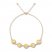 Textured Circle Bolo Bracelet 10K Yellow Gold