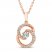 Encircled by Love Diamond Necklace 1/3 ct tw Round-cut 10K Rose Gold 18"