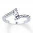 Diamond Promise Ring 1/5 ct tw Round-cut Sterling Silver