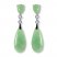 Jade Dangle Earrings Sterling Silver