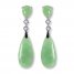 Jade Dangle Earrings Sterling Silver