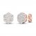 Diamond Fashion Earrings 1/3 ct tw Round-cut 10K Rose Gold