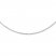 Wire Necklace Sterling Silver 16" Length