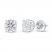 Lab-Created Diamonds by KAY Solitaire Earrings 1-1/2 ct tw 14K White Gold