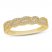 Diamond Anniversary Ring 1/4 ct tw Round/Baguette 10K Yellow Gold