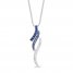 Le Vian Ombré Sapphire Necklace 14K Vanilla Gold 18"