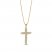 Cross Chain Necklace 10K Yellow Gold 18"