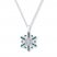 Snowflake Necklace 1/5 ct tw Diamonds Sterling Silver