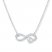 Infinity Symbol & Heart Sterling Silver Necklace