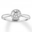 Diamond Engagement Ring 5/8 ct tw Round-cut 14K White Gold