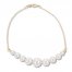 Cultured Pearl Graduated Bracelet 10K Yellow Gold 5"