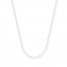 Cable Chain Necklace 14K White Gold 18" Length