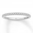 Diamond Wedding Band 1/8 ct tw 10K White Gold