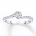 Diamond Engagement Ring 1/4 ct tw Round-cut 10K White Gold