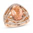 Le Vian Couture Morganite Ring 1 ct tw Diamonds 18K Strawberry Gold