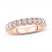 Adrianna Papell Diamond Anniversary Ring 1 ct tw Round-cut 14K Rose Gold