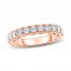 Adrianna Papell Diamond Anniversary Ring 1 ct tw Round-cut 14K Rose Gold