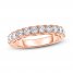 Adrianna Papell Diamond Anniversary Ring 1 ct tw Round-cut 14K Rose Gold