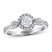 Adrianna Papell Diamond Engagement Ring 5/8 ct tw 14K White Gold