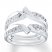 Diamond Enhancer Ring 1/3 ct tw Round-cut 10K White Gold