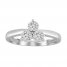 Three-Stone Diamond Ring 1/10 ct tw Round-cut Sterling Silver